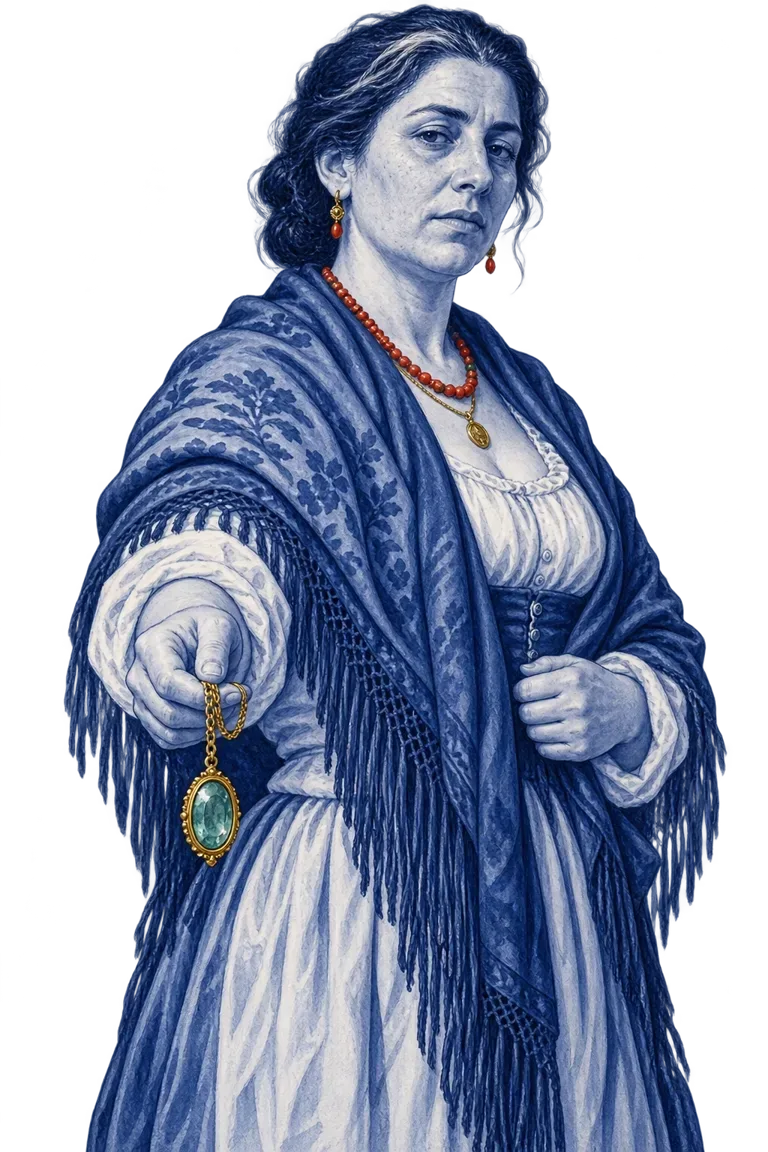 Dona Glória Marinho, Descendant of the sea-woman